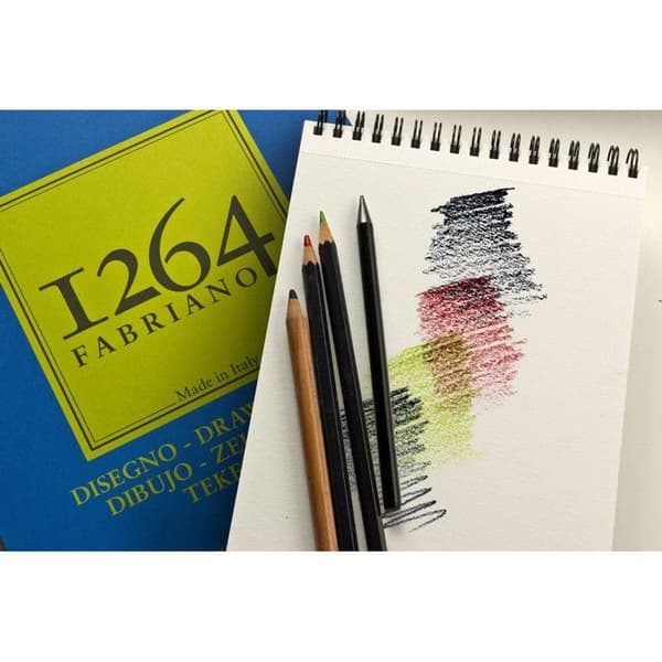 Block av ritpapper - FABRIANO - 1264 - A3 180g - Spiral hög - 50 ark