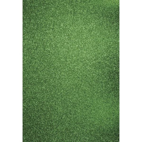Glitterkartong - A4 - Eternal green - 10 ark - Rayher