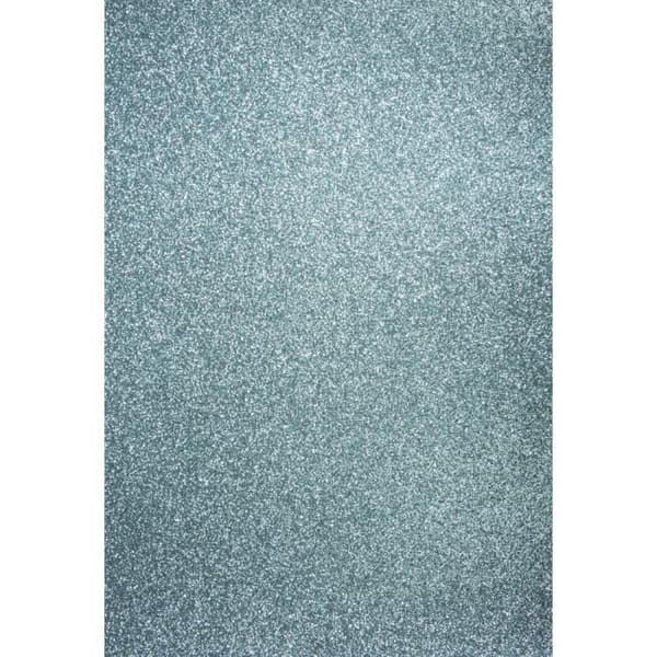 Glitterkartong - A4 - Pigeon blue - 10 ark - Rayher