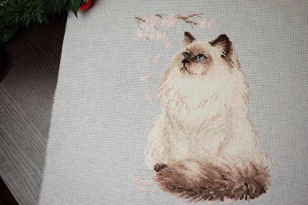 Riolis kreativa papperskit - 1878 - Korsstygnskit - Meow-Zen