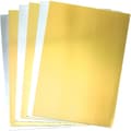 Miniatyrbild 1 av 3: A4 ark av guld och silver kartong med metalleffekt - Hantverkstillbehör (paket med 20).