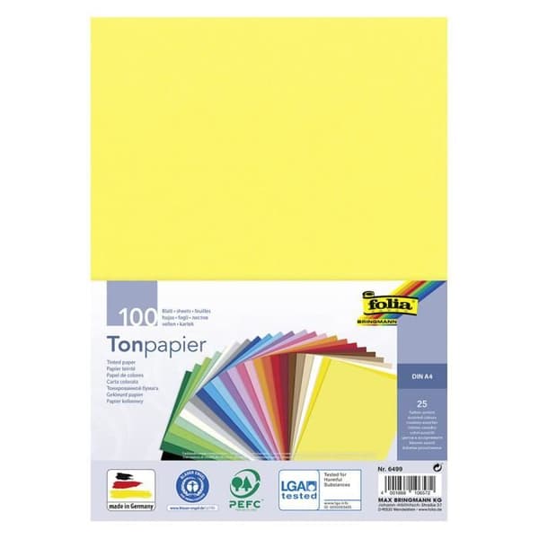100 ark A4 ritpapper 130g 25 olika färger