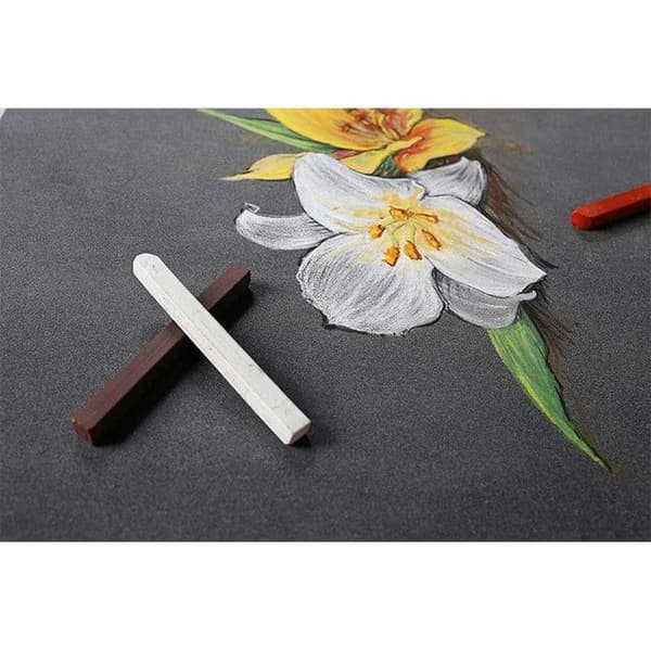 Bloc Pastelmat - CLAIREFONTAINE - n°6 - 24x30 cm - 12 Blad - 360g - Antracit