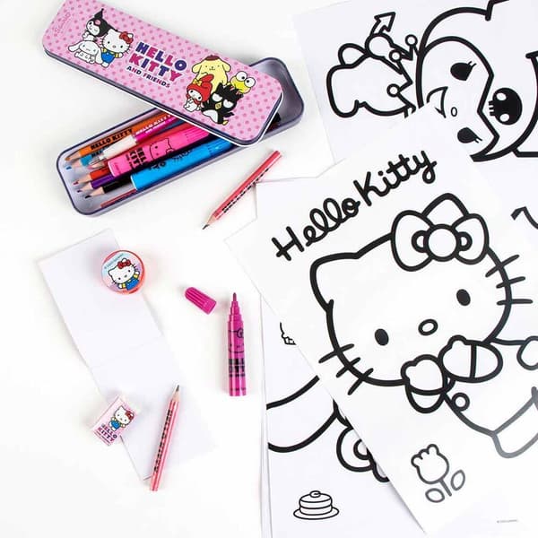 Hello Kitty colouring stationery set