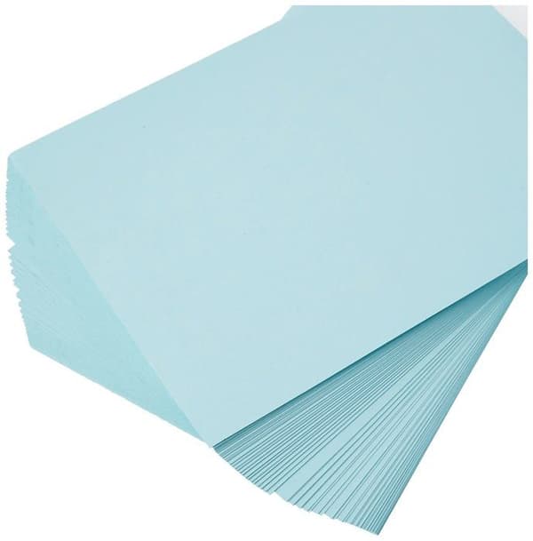 House of card - papper - A4BP220100 - A4 220 gsm - Färgad kartong - Pastellblå (Förpackning med 100 ark)