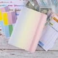 Miniatyrbillede 3 af 4: INF A6 Gradient Planner med lynlåslomme, budgetsider og klistermærker