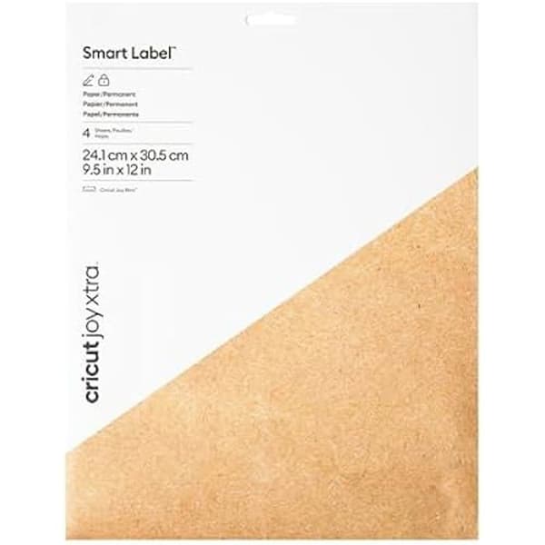 Smart Label™-papper - CRICUT - Joy Xtra™ - Permanent - 4 ark - 24,1 cm x 30,5 cm