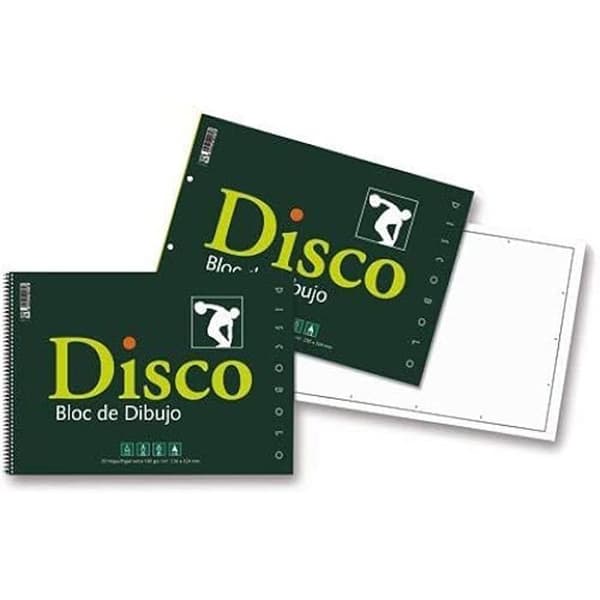 Ritblock - STARPLAST - Disco Folio Liso 20H - Vit färg - Spiral - Blandat