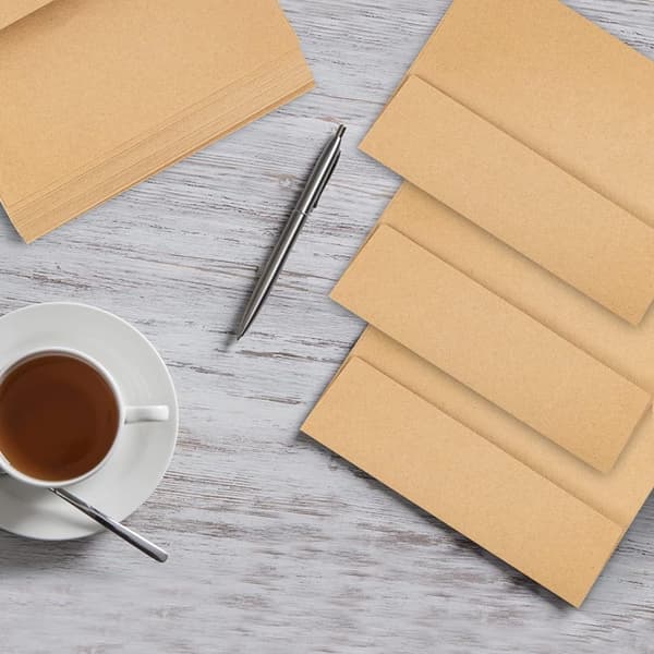 INF Rustiikkiset Kraft-kirjekuoret A4 (10,8x15,9 cm, 50 kpl)