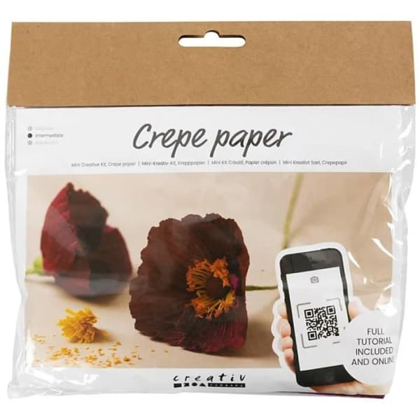 Mini kit DIY blommor i krepppapper - Anemon