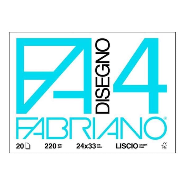 Fabriano Disegno 4 Ritpapper 240 x 330 mm 20 kvadratiska ark