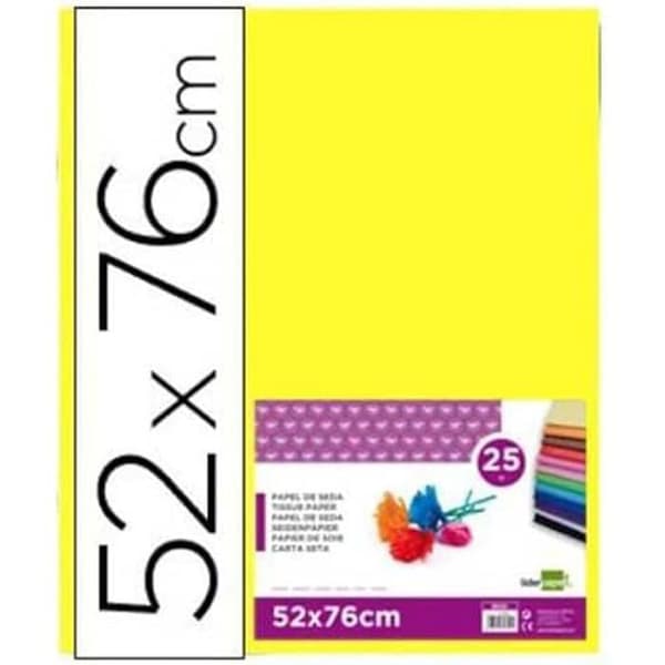 Papier Soie - LIDERPAPEL - 922238 - 52x76cm - 18g/m2 - Paket med 25 Brun