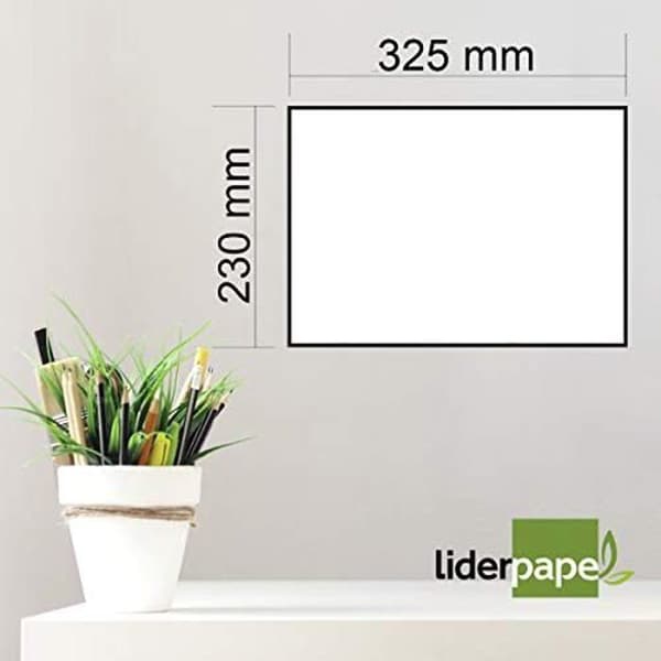 Ritblock - LIDERPAPEL - DA12 - A4-format - Fuchsia färg - 3 fodrade kartongflikar