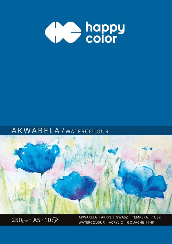 Happy Color Watercolour Block A5 250g 10 arkkia