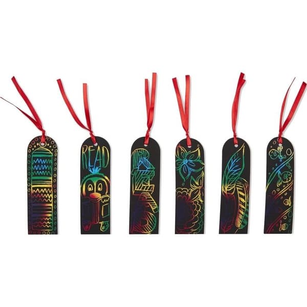 Papier a gratter - kort a gratta Melissa - doug - 42045 - Nyckelring Scratch Art, Deluxe Fest