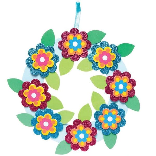 Baker Ross Creative Paper Kit - FC726 - Blommönsterkronor - Set med 3, Hantverksaktiviteter för barn ()