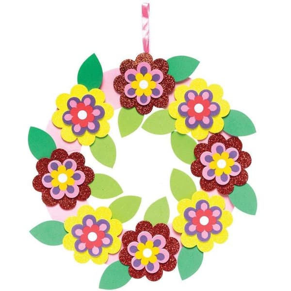 Baker Ross Creative Paper Kit - FC726 - Blommönsterkronor - Set med 3, Hantverksaktiviteter för barn ()