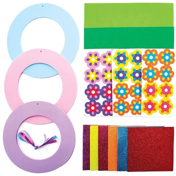 Baker Ross Creative Paper Kit - FC726 - Blommönsterkronor - Set med 3, Hantverksaktiviteter för barn ()