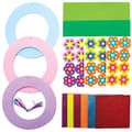 Miniatyrbild 2 av 4: Baker Ross Creative Paper Kit - FC726 - Blommönsterkronor - Set med 3, Hantverksaktiviteter för barn ()