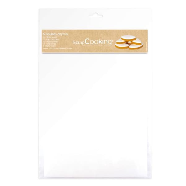 Osyrade ark - SCRAPCOOKING - Ref7300 - Vit - 0,3 mm - Blandat