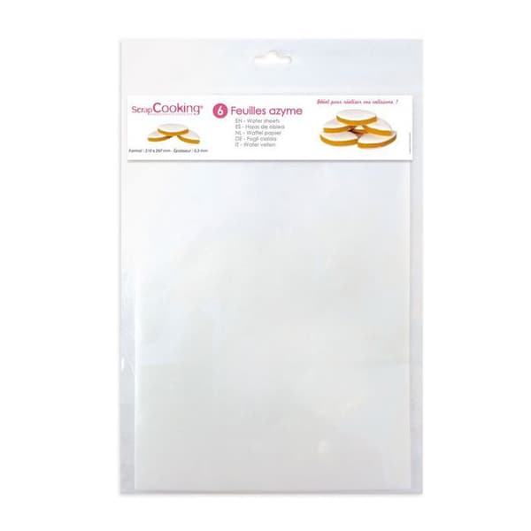 Osyrade ark - SCRAPCOOKING - Ref7300 - Vit - 0,3 mm - Blandat