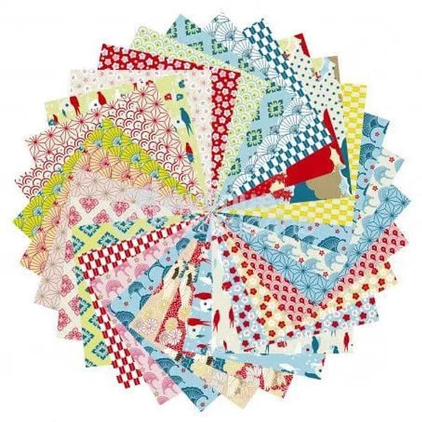Origami-kit - AVENUE MANDARINE - 20 x 20 cm - 60 ark - Japan-tema
