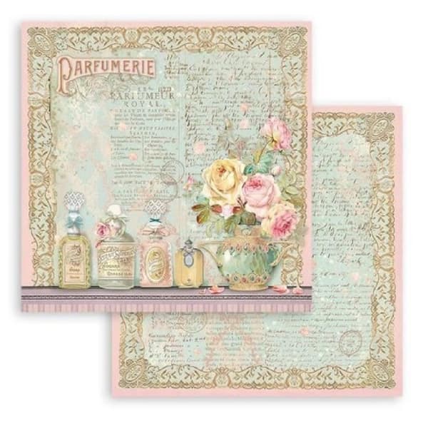 Scrapbookingpapper - STAMPERIA - Rose Parfym - 20,3x20,3 cm