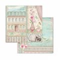 Miniatyrbild 4 av 4: Scrapbookingpapper 'Orchids and Cats' - STAMPERIA - Set med 10 ark (20,3x20,3 cm)