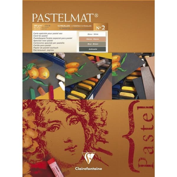 Papier - Clairefontaine - Pastelmat - 360g - 30x40cm - 12 ark