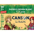 Miniatyrbild 2 av 2: Ritpapper - CANSON - C korn - 24 x 32 cm - 180g - 12 ark - Vit