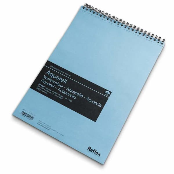 Schoellershammer - VF5004059 - Akvarellpapper, A3, 300g/m2, Spiraldyna 30 ark Vit 21 x 29,7 cm