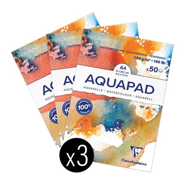Kreativt papper - akvarell - banan - hampa - från hela världen - handgjort - foscari Clairefontaine - 975721C