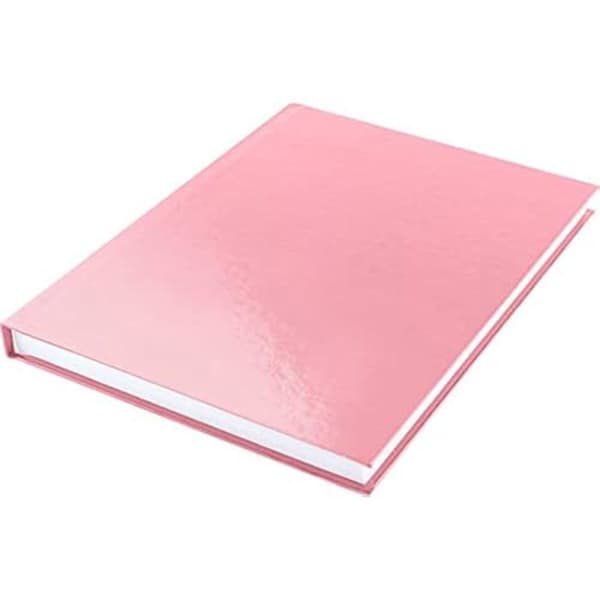 Skissblock - KANGARO - K-5353 - A5 oskriven - Hårda omslag rosa pastell - 80 ark 100g