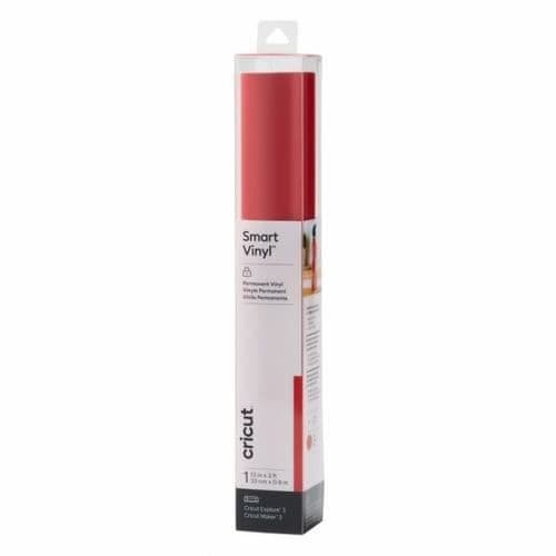 CRICUT SMART PERMANENT VINYL | 1 ARK | 33 CM X 0,9 M | SHIMMER RÖD, 0,