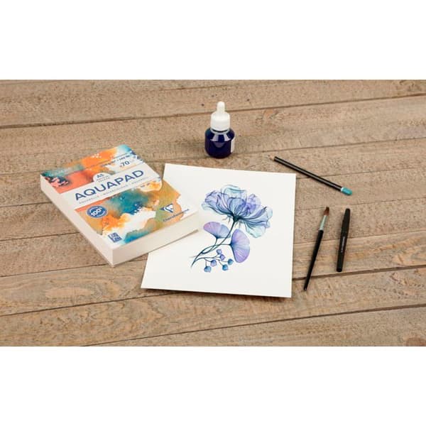 Kreativt papper - akvarell - banan - hampa - från världen - handgjord - foscari Clairefontaine - 975620C