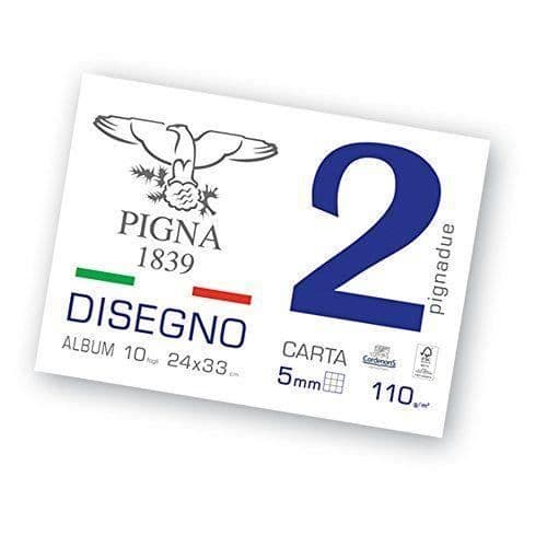 Pigna Album Tecknat Texturerad, papper, 10 ark, 24 x 33 cm - 0220006OR