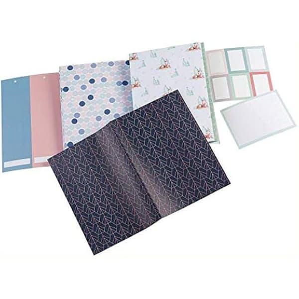 Mönstrat papper - FOLIA - 10 ark - 50 x 70 cm - 80 g/m² - Färgglad