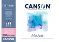 Miniatyrbild 1 av 2: Canson - C518408002 - Montval - Block med 12 ark akvarellpapper med satinstruktur - 18 x 25 cm - 300 g/m²