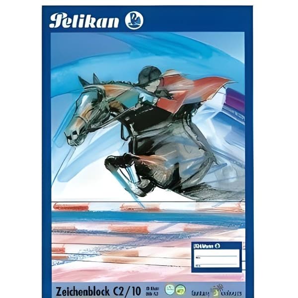 Ritblock - PELIKAN - C 2/10, A2 - 100 g/m2 - 10 ark - Vit