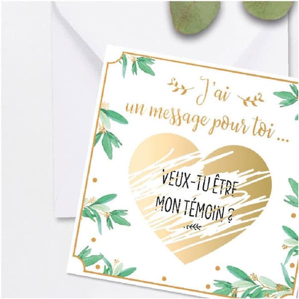 Skrapkort - Meddelande T witness - Paket med 4 - 10.5x10.5cm - Papper - Blandat