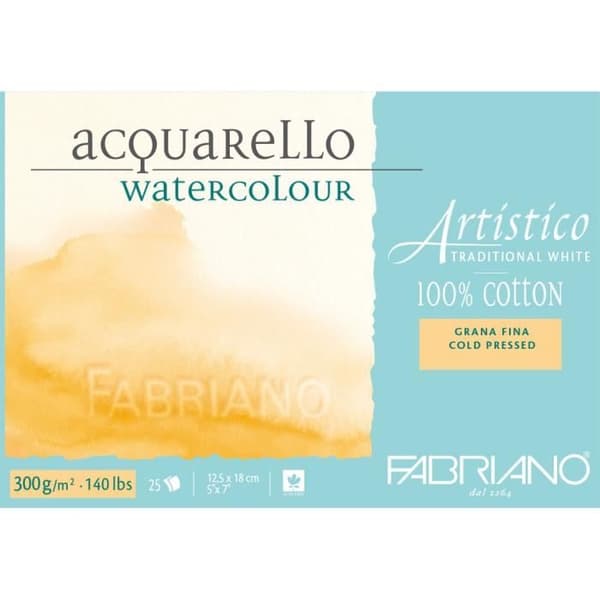 FABRIANO Block Artistico T W 300g GF 12,5X18