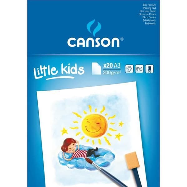 CANSON Block 20 färgark 2 år+ A3 200g