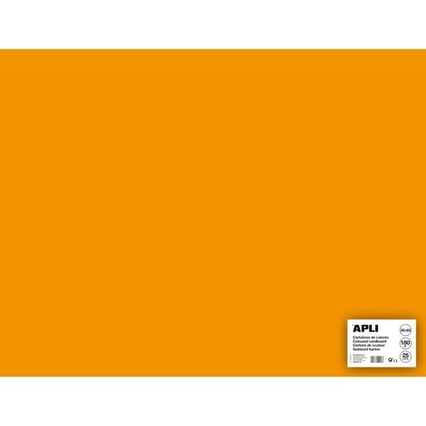 APLI Påse med 25 kartongark - Orange