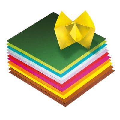 Vikpapper - Blandat - 15x15 cm - Ficka med 100 ark - Origami - Blandat