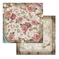 Miniatyrbild 4 av 4: Scrapbookingpapper 'Passion' - STAMPERIA - Set med 10 ark (30,5x30,5 cm) - Vit