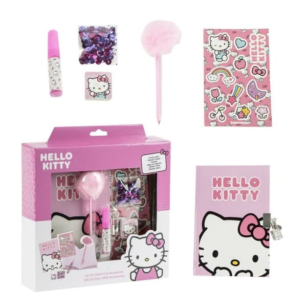 Diary with accessories Hello Kitty