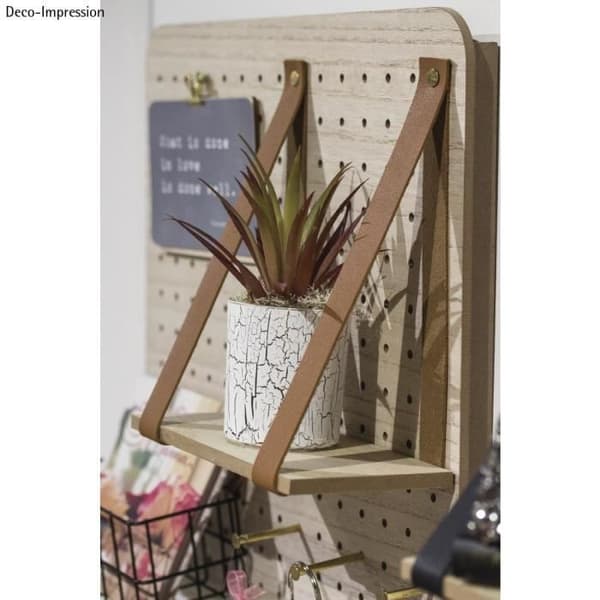 Syntetiskt läderband - sct.-LS - 138x2cm - Brun - Platt - 1 styck