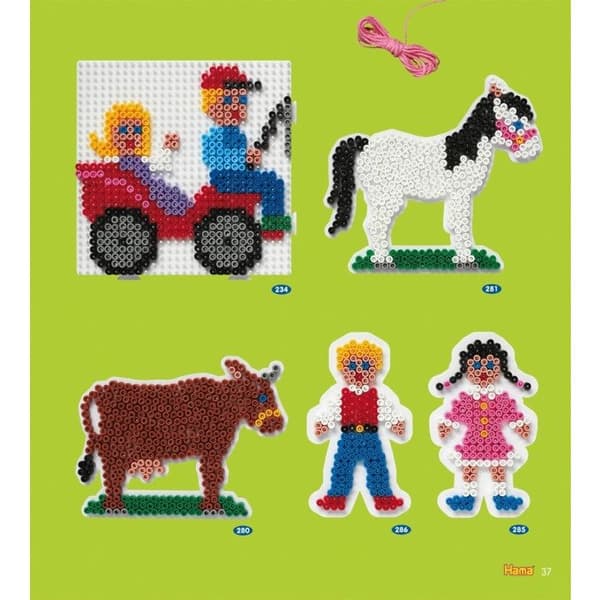Hama kreativa fritidspaket - Pärlor och smycken - Inspiration 11, Midi 64 sidor