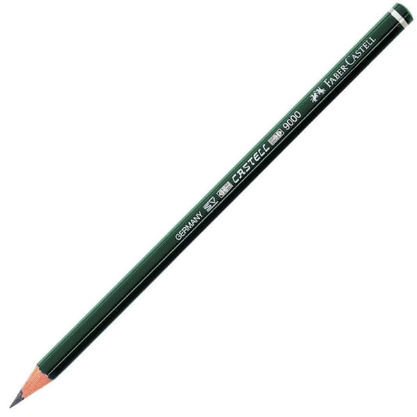 Blyertspenna Faber Castell 9000 6B 12st