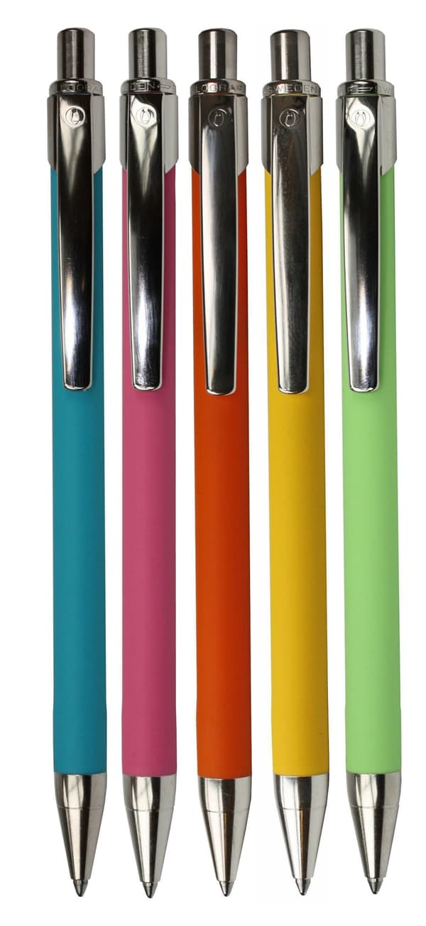 Kulpenna BALLOGRAF Rondo FUN sort.färger 12st